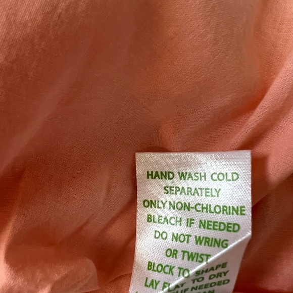 NWOT LILLY PULITZER Astara Peach Eyelet Palm Tree Dress, Size: XXS - Picture 10 of 11